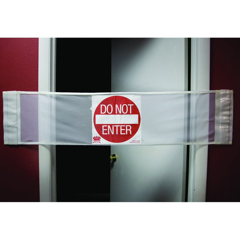 Secure Door Safety Banner For Falls Management And Patient Wandering Prevention - Stop Sign & Do Not Enter Sign