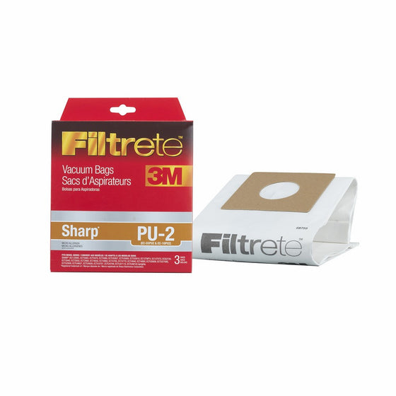 3M Filtrete Sharp PU-2 Micro Allergen Vacuum Bag - 3 bags