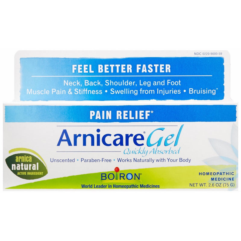 Boiron Arnica Gel for Pain Relief, 2.6 Ounce, Topical Analgesic for Neck Pain, Back Pain, Shoulder Pain, Leg and Foot Pain, Muscle Pain, Joint Pain Relief, Arthritis. Natural Active Ingredient