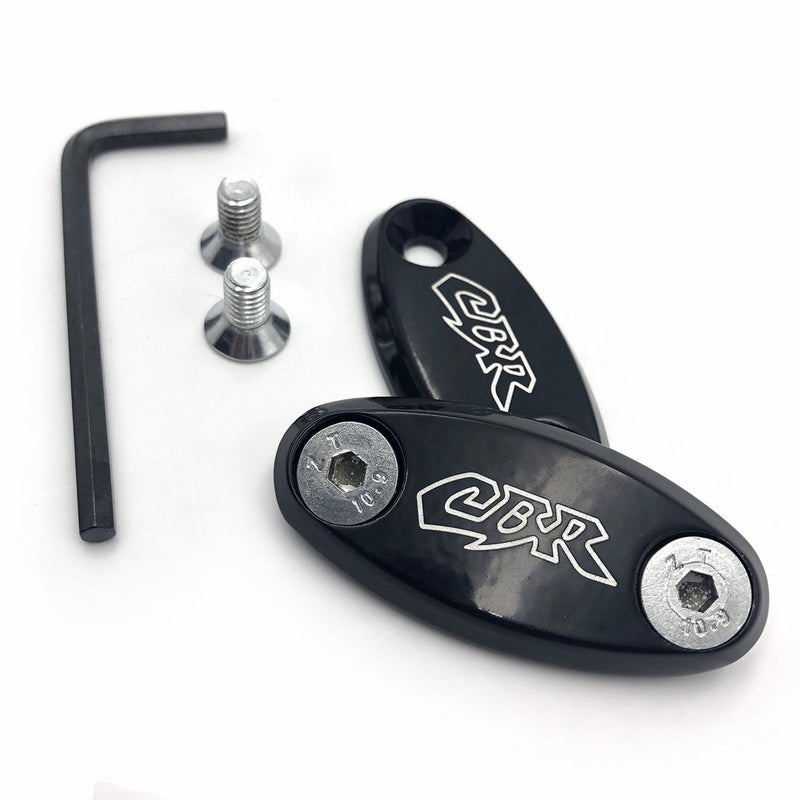 Mirror Block Off Base Plates For Honda Cbr 600 F4 F4I 900 Rr 929 954 1000Rr Blk