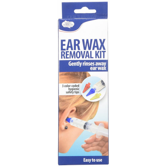 N.AMER.HEALTHCARE - Ear Wax Removal Kit, Incl. Syringe/3 Safety Tips/Insts