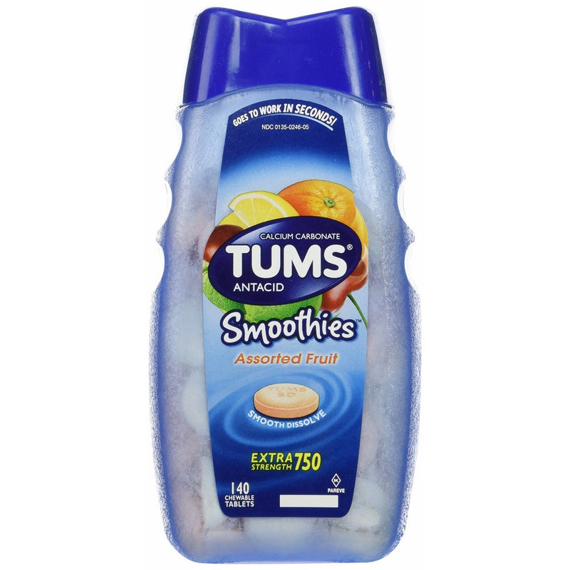 Tums Antacid Smoothies Assorted Fruit - 140 CT