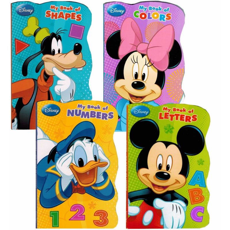 Disney Mickey Mouse "My First Books" (Set of 4 Shaped Board Books)