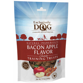 Exclusively Dog Bacon Apple Flavor Chewy Training Treats
