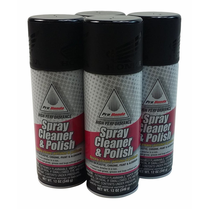 Honda 08732-SCP00x4 Spray Cleaner and Polish, 12 oz, 4 Cans