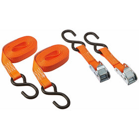Keeper 5112 10' Cam Buckle Tie-Down, 400 lbs. WLL (1200 lbs. break strength), 2-Pack, i Pack
