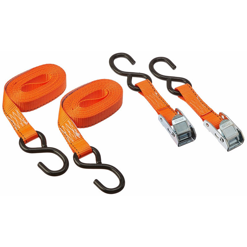 Keeper 5112 10' Cam Buckle Tie-Down, 400 lbs. WLL (1200 lbs. break strength), 2-Pack, i Pack