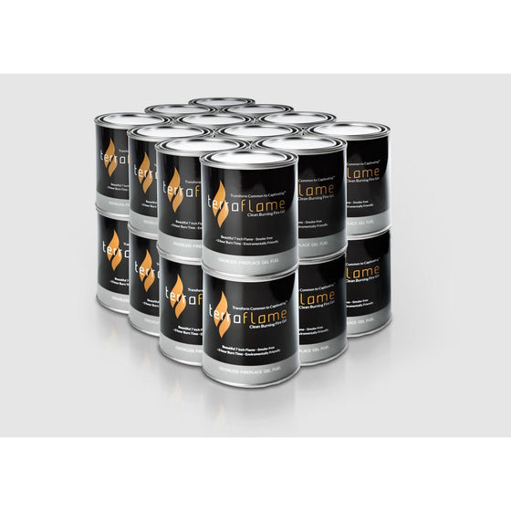 SunJel Fume-free Firespace Gel Fuel Canister, Pure Gel, 24-Pack