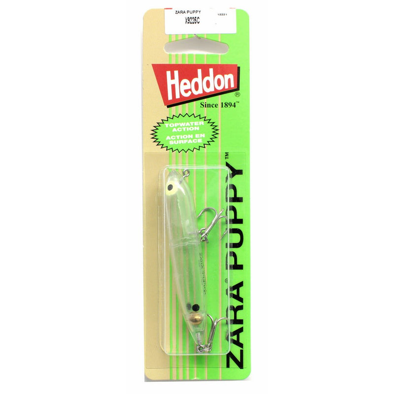 Heddon Zara Puppy Lure (Clear, 3-Inch)