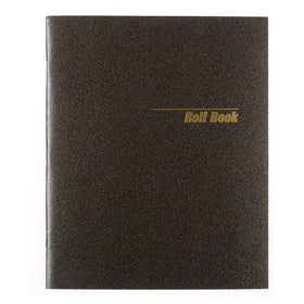 National 43523 Roll Call Book, 9-1/2 x 7-7/8, Black, 48 Pages