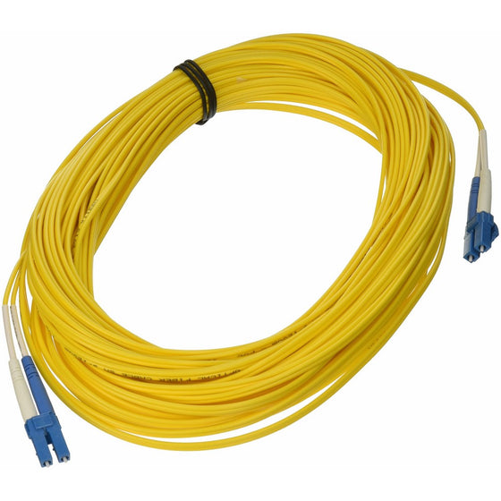 C2G/Cables to Go 37465 LC/LC Duplex 9/125 Single-Mode Fiber Patch Cable (20 Meter, Yellow)