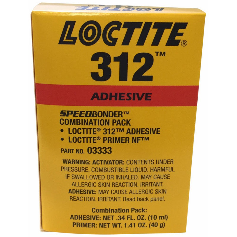Loctite 228191 Amber Loctite Speedbonder 312 Amber One-Part Acrylic Adhesive, 10 mL Kit