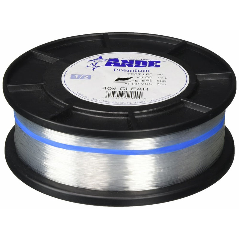 ANDE Monofilament Line (Clear, 40 -Pounds test, 1/4# spool)