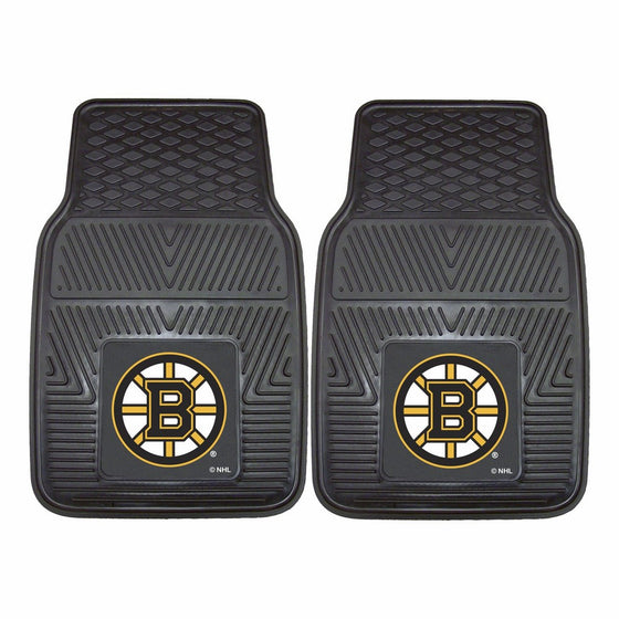 FANMATS 10497 NHL Boston Bruins Vinyl Heavy Duty Car Mat , 18"x27"