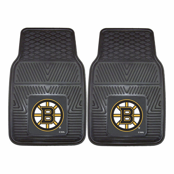 FANMATS 10497 NHL Boston Bruins Vinyl Heavy Duty Car Mat , 18"x27"