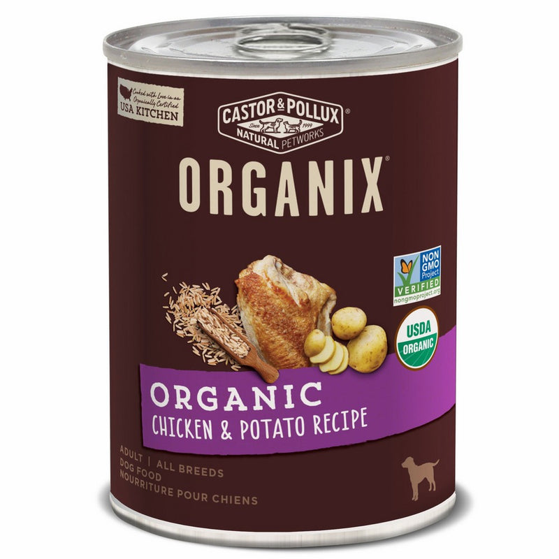 Castor & Pollux Organix Chicken and Potato Adult Dog Food, 12.7 Ounce Cans (Pack of 12)