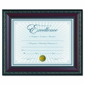Dax World Class Document Frame with Certificate, Walnut, 8 1/2 x 11 Inches (N3245N2T)