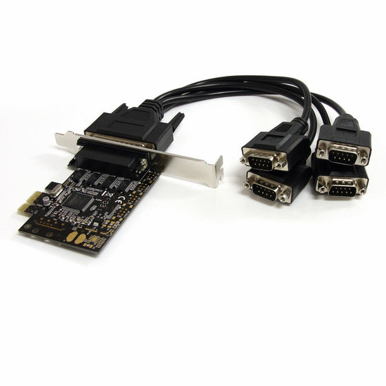 StarTech.com 4 Port RS232 PCI Express Serial Card with Breakout Cable (PEX4S553B)