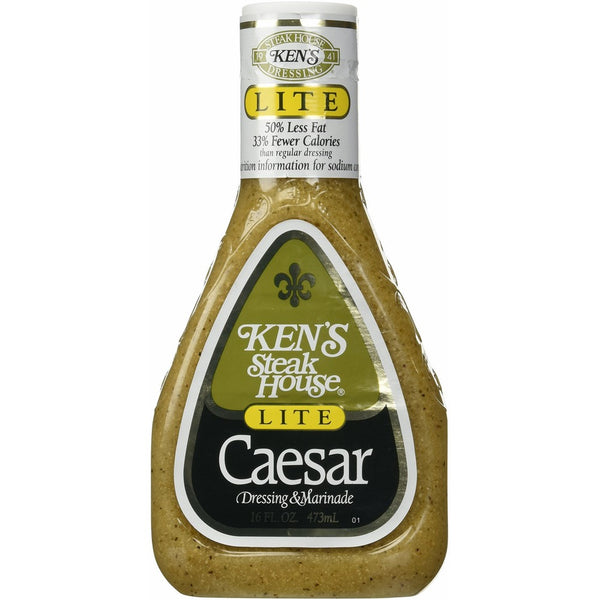 Ken's Steak House Caesar Dressing & Marinade Lite, 16 oz