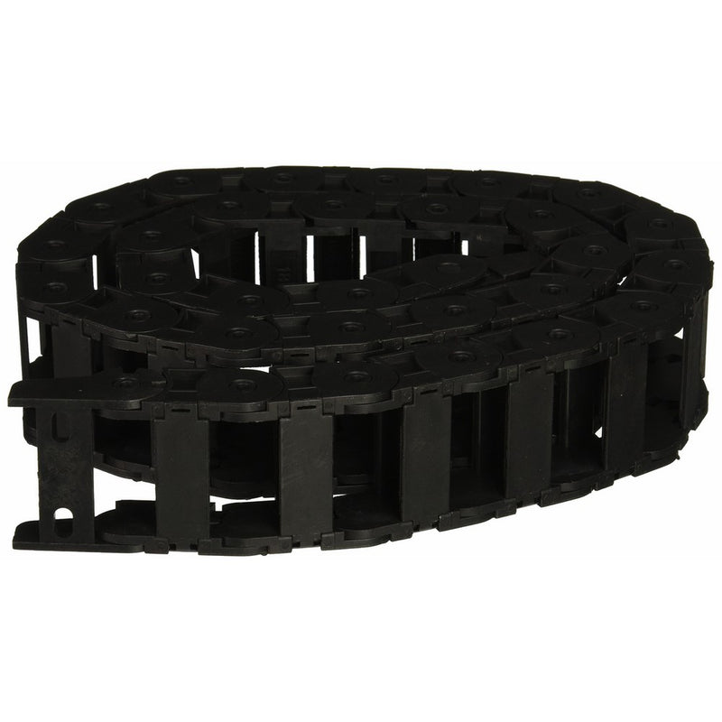 18 x 37mm Plastic Cable Drag Chain Wire Carrier Black 42 1/2