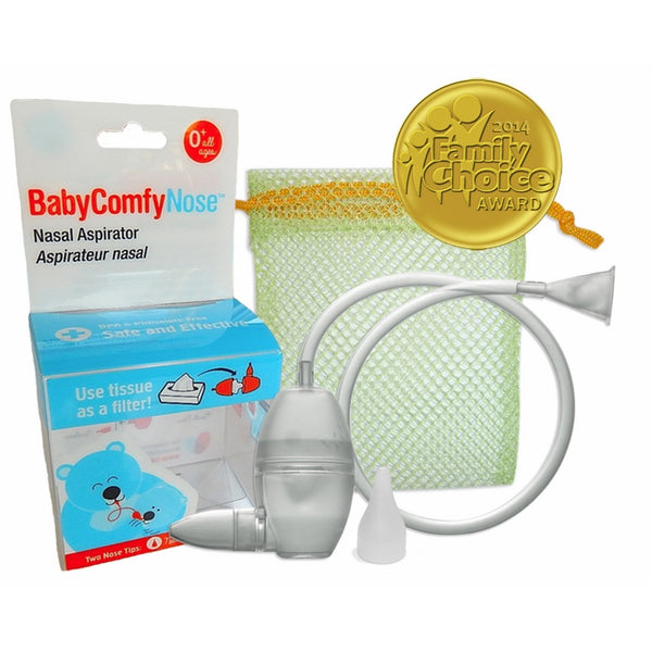 BabyComfy Nasal Aspirator -- The Snotsucker -- Hygienically & Safely Removes Baby's Nasal Mucus – Clear