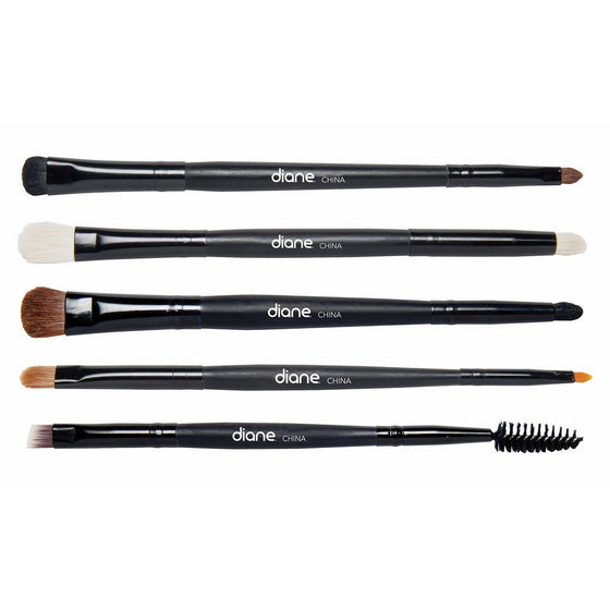 Diane 5-Piece Double-Sided Eye Makeup Brush Set