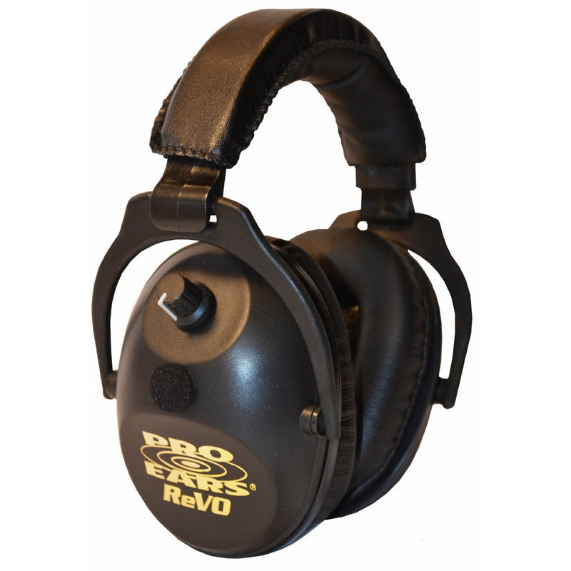 Pro Ears - ReVO - Electronic Hearing Protection and Amplification - NRR 25 - Youth and Women Ear Muffs Ear Muffs - Black