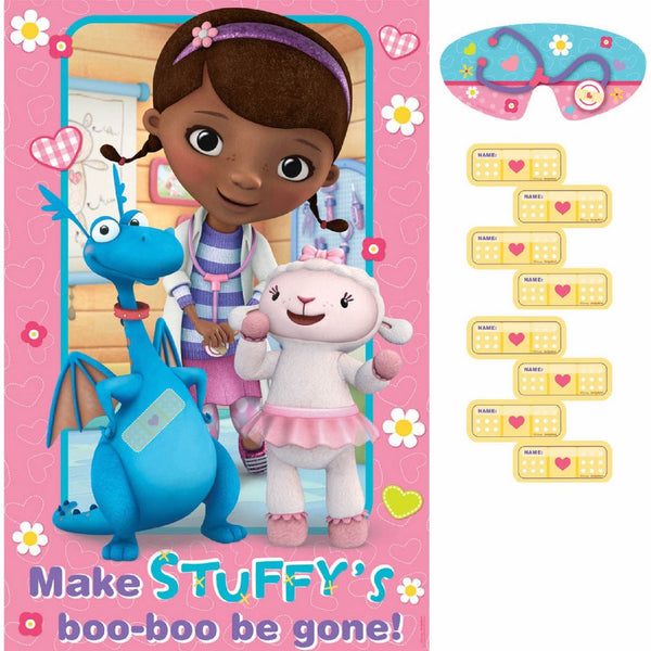 Doc McStuffins Party Game, Pin The Band-Aid on Stuffy, Multicolored