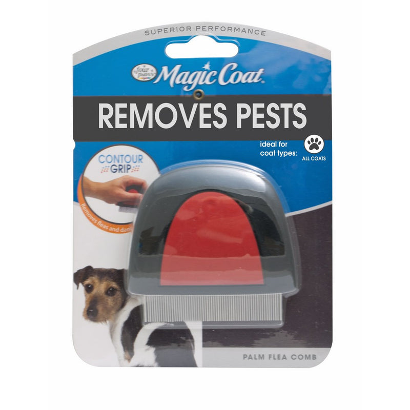 Four paws Magic Coat Dog Grooming Palm Flea Comb