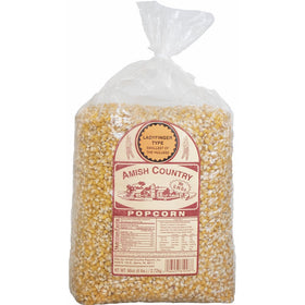 Amish Country Popcorn Ladyfinger Popcorn - Old Fashioned, Non GMO, Gluten Free (6 LB Bags) with Recipe Guide and 1 Year Freshness Guarantee