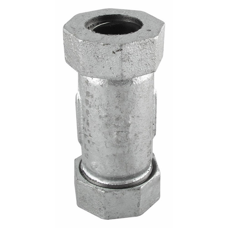 B and K 160-006HC Galvanized Compression Coupling, 1-1/4"