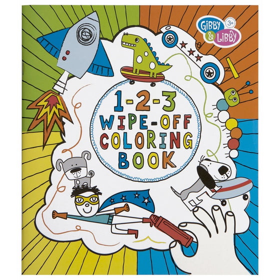 Gibby & Libby 1-2-3 Wipe-Off Coloring Book for Boys by C.R. Gibson
