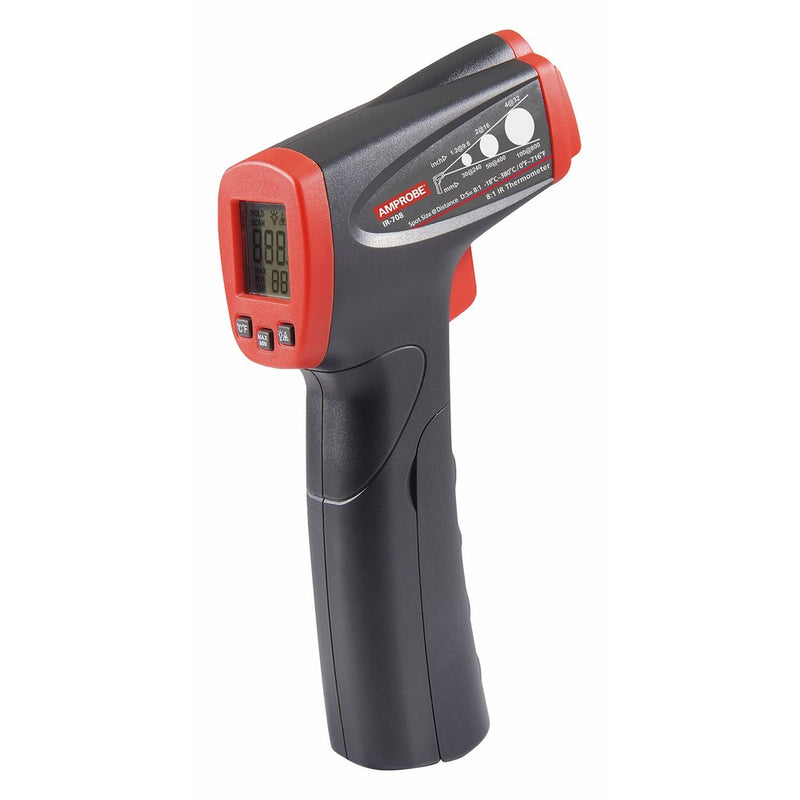 Amprobe IR-708 Infrared Thermometer with 8:1 Spot Ratio