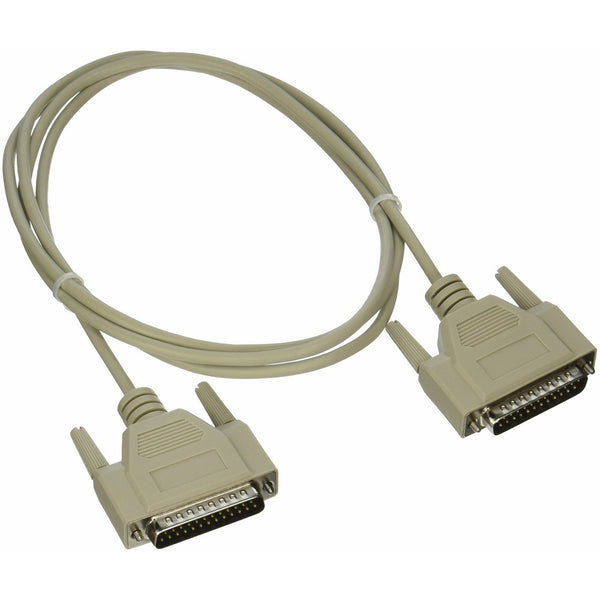 C2G 03039 DB25 M/M Serial RS232 Null Modem Cable, Beige (6 Feet, 1.82 Meters)