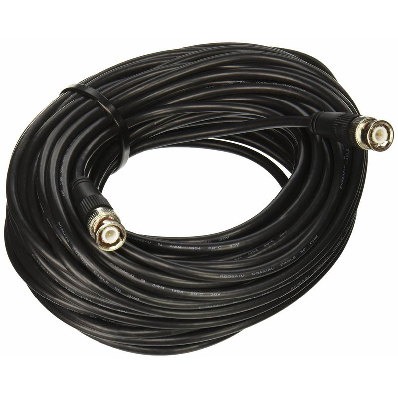 C2G/Cables to Go 03190 RG58 BNC Thinnet Coax Cable, Black (75 Feet/22.86 Meters)