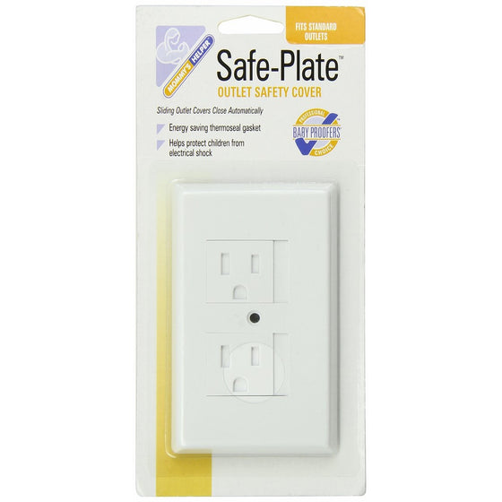 Mommys Helper Safe Plate Electrical Outlet Covers Standard, White