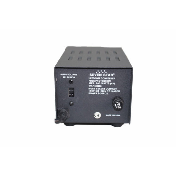 SEVENSTAR 200W Heavy-Duty Continuous Use Voltage Converter Transformer Can for Both 110V/120V (TC 200)