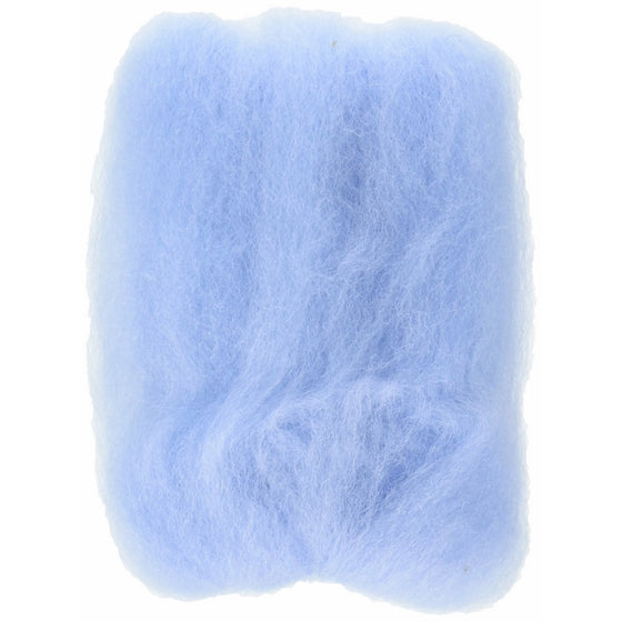 Wool Roving 12" .22 Ounce-Pale Blue
