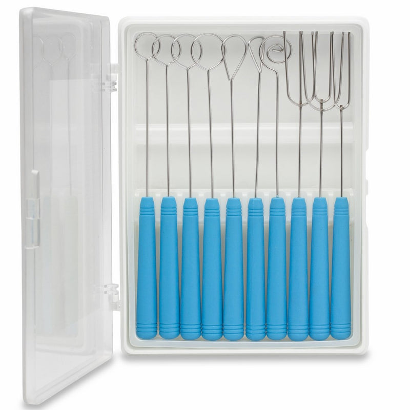 Ateco 1377 10-Piece Dipping Tool Set, Stainless Steel