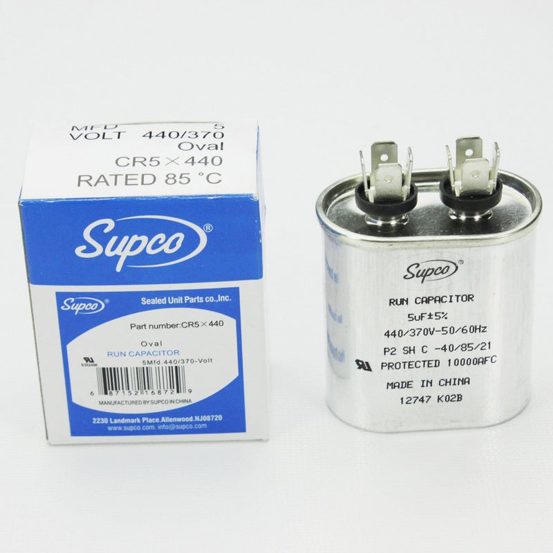 5 MFD 440 Volt Capacitor for Goodman Trane Rheem A/C
