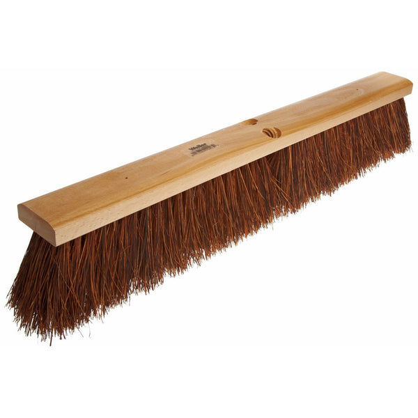 Weiler 42023 Palmyra Fiber Garage Brush with Wet Or Dry Sweeping, 2-1/2" Head Width, 24" Overall Length, Natural