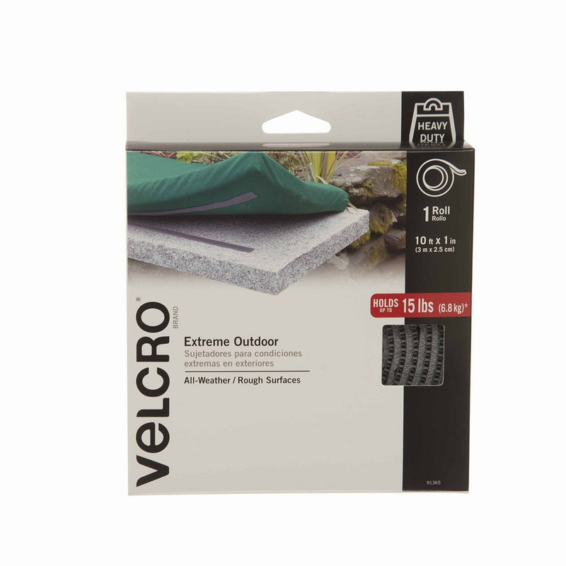 VELCRO Brand - Extreme Outdoor - Extreme - 1" Wide Tape, 10' - Titanium (Packaging may vary)