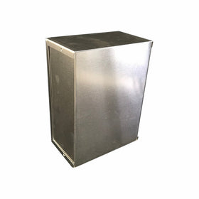 BUD Industries CU-3009-A Aluminum Electronics Minibox, 8" Length x 6" Width x 3-1/2" Height, Natural Finish