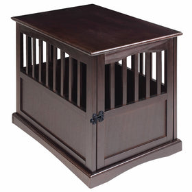 Casual Home 600-44 Pet Crate, Espresso, 24 Inch