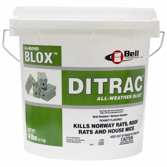 Ditrac All-Weather Blox Bell Labs Rat Poison/Bait