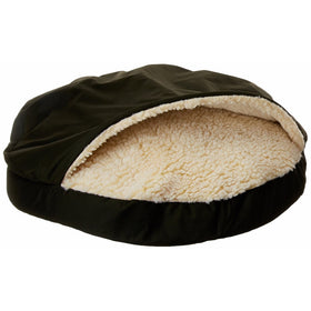 Snoozer Orthopedic Cozy Cave Pet Bed, Large, Olive