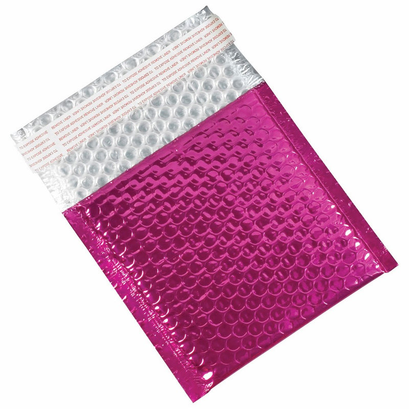 Aviditi GBM0706PK Glamour Bubble Mailer, 6-3/4" Length x 7" Width, Pink (Case of 72)