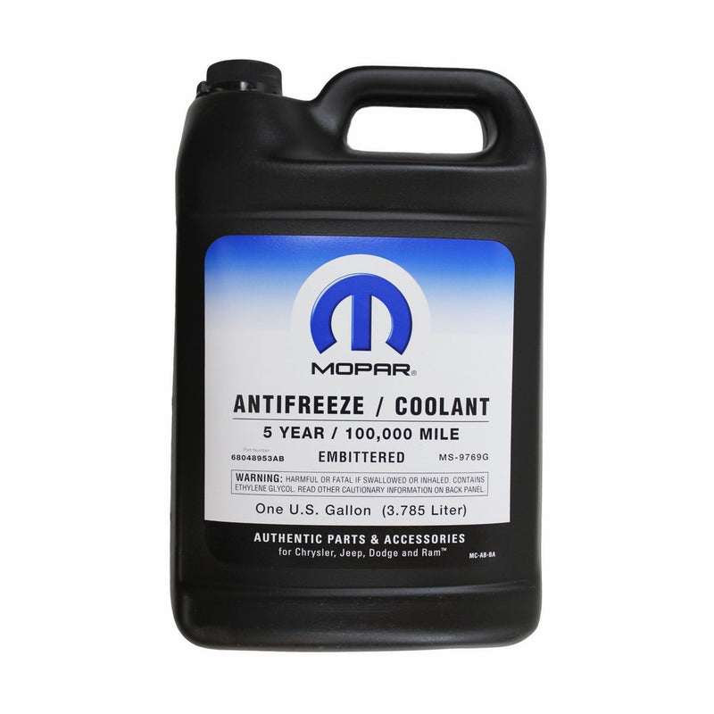 Genuine Mopar Fluid 68048953AB Antifreeze/Coolant - 1 Gallon Bottle