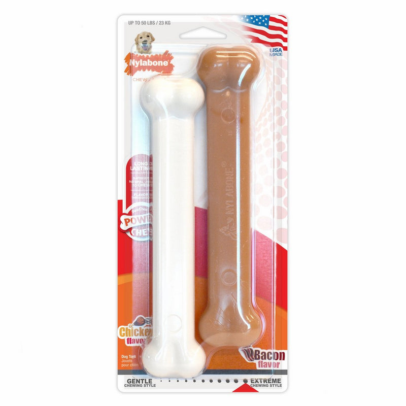 Nylabone Power Chew DuraChew Bone Dog Chew Toy, Twin Pack, Large