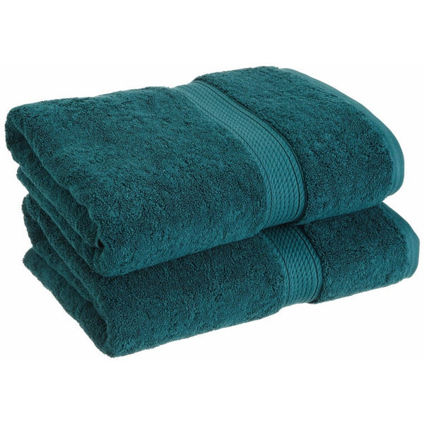 Superior 900 GSM Luxury Bathroom Towels, Made of 100% Premium Long-Staple Combed Cotton, Set of 2 Hotel & Spa Quality Bath Towels - Teal, 30" x 55" each